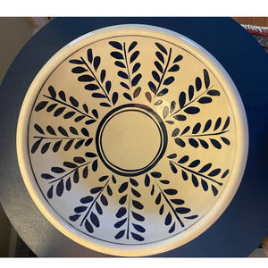 Jill Woodruff Manos Pottery terracotta glazed Bowl 13.5" Diameter